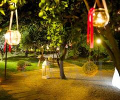 La Terra degli Aranci - Allestimento e luce d'atmosfera per il matrimonio