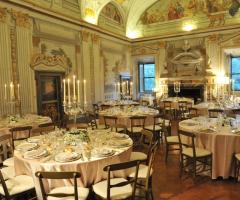 Sala interna per il ricevimento di matrimonio