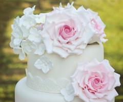 Particolare dei fiori di zucchero