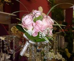 Bouquet rose e gipsofila