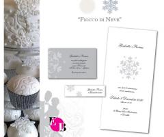 Elisabetta Brustio Grafica creativa - Partecipazioni invernali con il tema fiocchi di neve