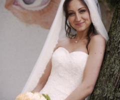 Ritratto sposa con bouquet