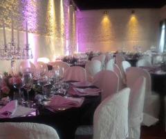 Sala allestita per un ricevimento di matrimonio al UOLL