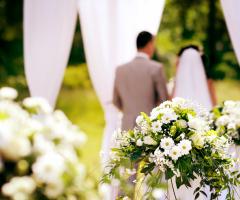 Due novelli sposi ospiti della nostra location per matrimoni