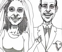 ilmiofumetto.it - Caricatura degli sposi