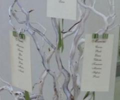 Tableau di nozze realizzato con rami