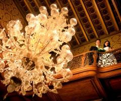 Foto degli sposi durante il ricevimento di nozze