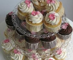 Cup Cakes per il ricevimento di matrimonio