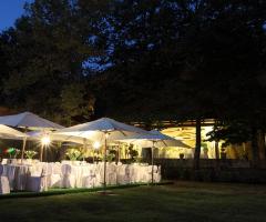 Le sale illuminate di sera