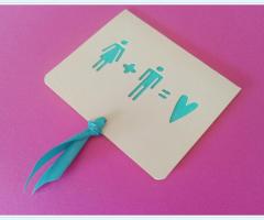 Partecipazione romantica per il matrimonio