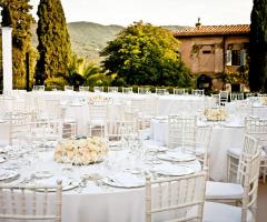 Matrimonio, terrazza lato est,  vista sulle colline