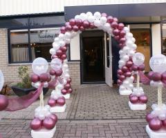 Art & Decor - L'arco personalizzato con palloncini rosa e bianchi