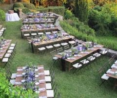 allestimento in giardino