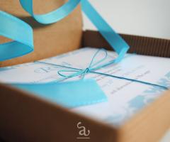 Grafica & Artigianato - Dettaglio  Wedding box con invito e Rsvp