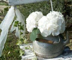 Allestimento shabby chic per il matrimonio