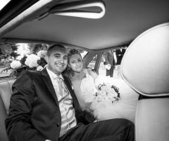 Maw foto art - Gli sposi in auto