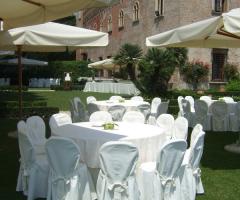 Allestimento in giardino pensile