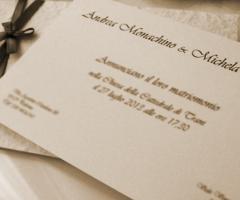 Partecipazione matrimonio - .no.si.ni