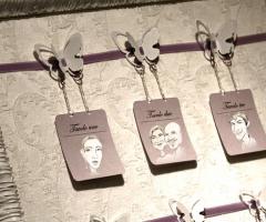 Tableau mariage con caricatura