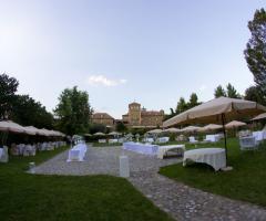 Panoramica con giardino per buffet