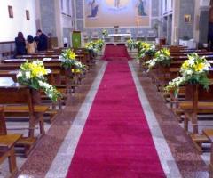 Fiorilandia - Addobbi floreali - Addobbo floreale per il matrimonio in chiesa