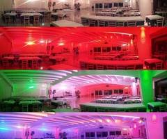 Colorazioni a led della sala