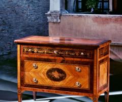 Mobili Intarsiati artistici - Comò in stile Maggiolini Modello Musica