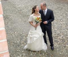 Foto degli sposi alla location di nozze