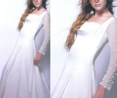 Marina Mansanta Alta Moda - Abito da sposa bianco in stile romantico