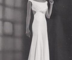 Vestito liscio con spalline scivolate - Valentini Spose