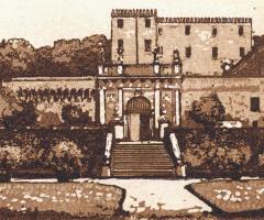 Esempio location monocolore - Grafica d'arte Artifoglio