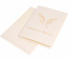 Partecipazioni Con Stile - Menu di matrimonio "farfalle"
