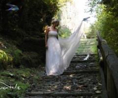 Abito da sposa con strascico lungo - Modello Cenerentola Collezione Princesses