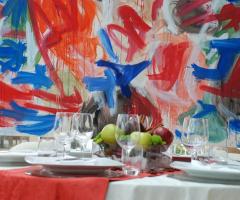 Tavoli per gli invitati alle nozze