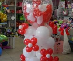 Composizione con palloncini per il matrimonio