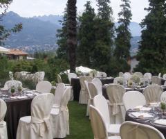 Villa Giani - L'allestimento in giardino