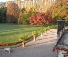 Giardino della villa per matrimoni a Treviso