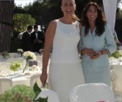 Manuela Tranquilli con una delle sue spose