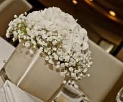 Allestimento floreale della villa