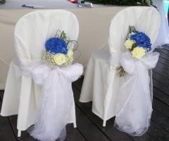 Petali d'autore - L'addobbo della postazione degli sposi