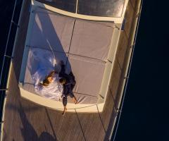 Ristorante Bravo Charlie - La barca vista dal drone