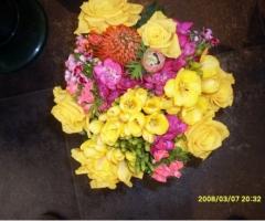 Addobbo floreale per il ricevimento di nozze