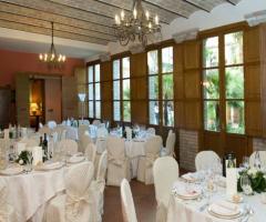 Allestimento del matrimonio nella location