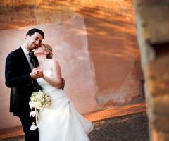 Fotografia romatica degli sposi