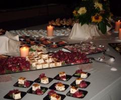 Pietanze per il ricevimento nuziale