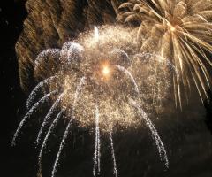Fuochi d'artificio per il matrimonio