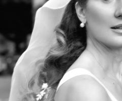 Ritratto b/n della sposa