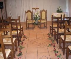 Allestimento della cerimonia di matrimonio