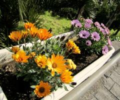 Angolo floreale presso l'agriturismo per ricevimento di matrimonio Il Ciliegio dell'Etna