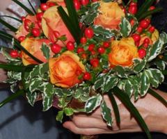 Bouquet arancio particolare by Spazio Verde
